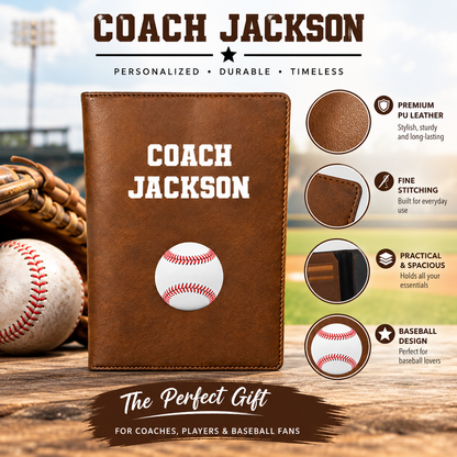 Personalized baseball gift cover with custom name and baseball design with UV Print