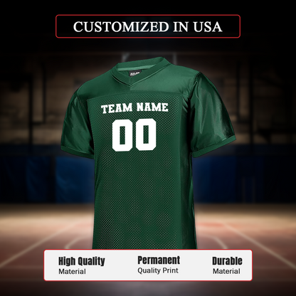 Customized in USA Football Jersey Green