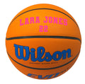 Load image into Gallery viewer, Customized Wilson NCAA EVO NXT Basketball Blue with Pink Text

