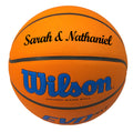 Load image into Gallery viewer, Customized Wilson NCAA EVO NXT Basketball Blue with Black Text
