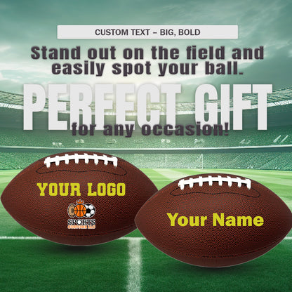 Customized Football, Blank Non-branded Official Size Perfect Gift