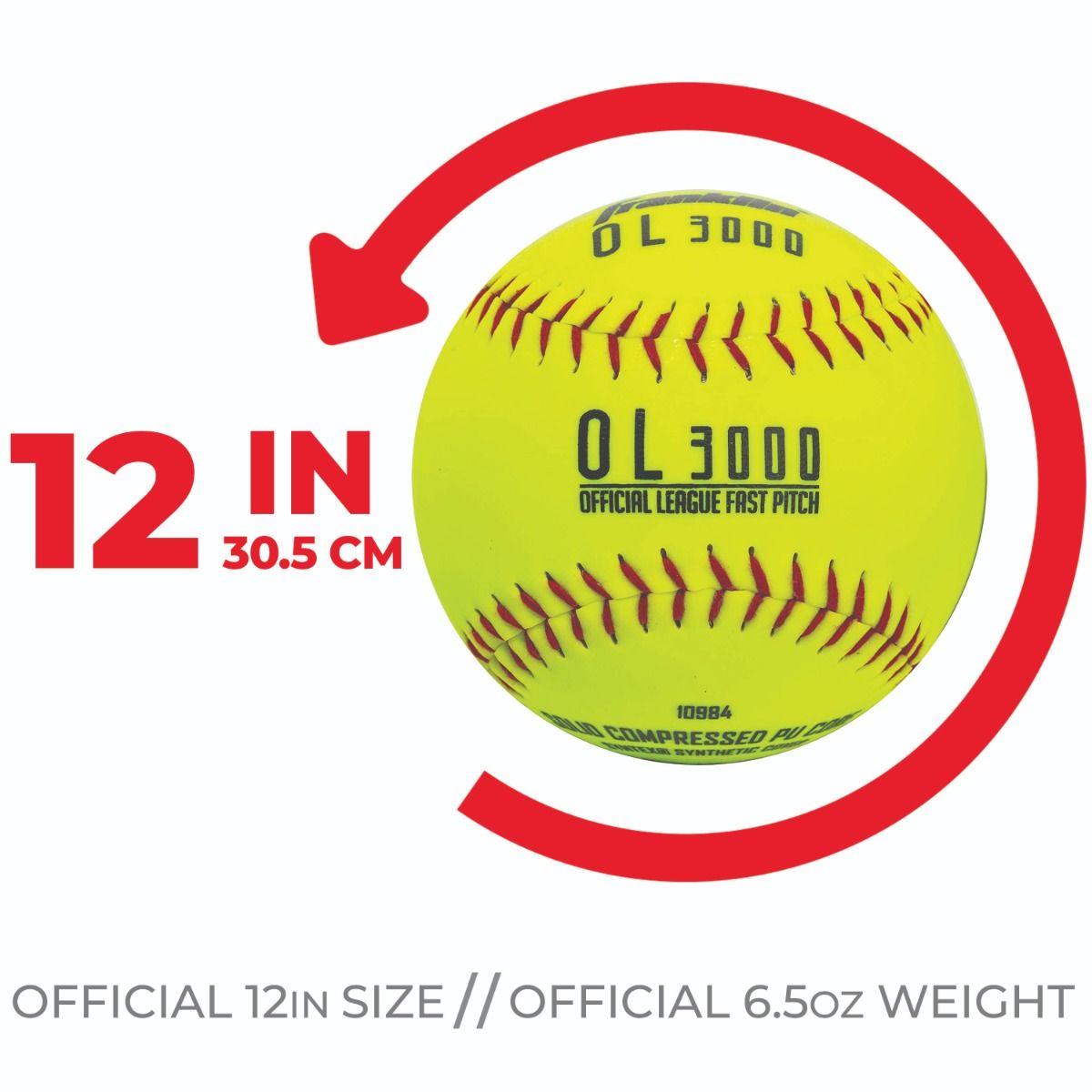 Franklin OL3000 Tournament Softball Size and Weight