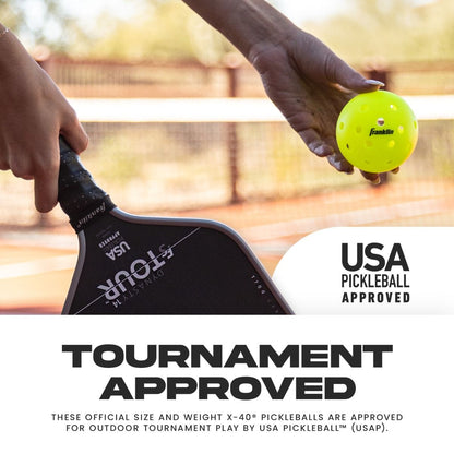 Franklin X40 Outdoor Pickleballs Official Ball Tournament Approved