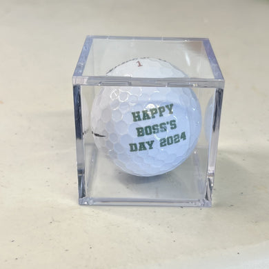Golf Ball Display Case with Custom Ball