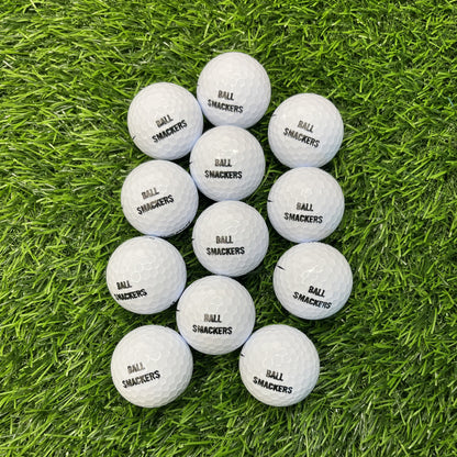 Customized Golf Balls 12 Pack with Black Text