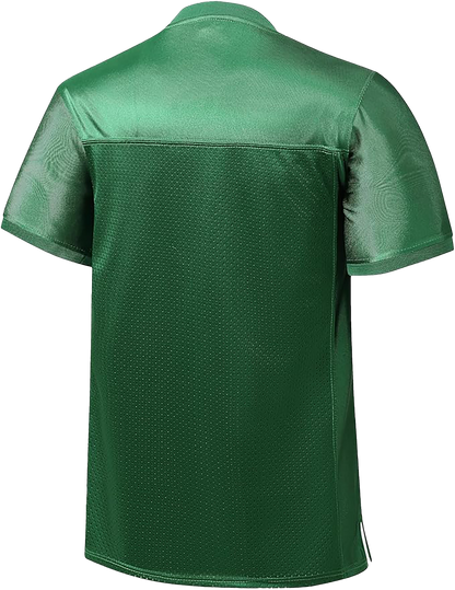 Customized Football Green Jersey Back
