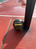 Load image into Gallery viewer, Hammet Black and Gold Basketball at Park
