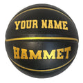 Load image into Gallery viewer, Customized Black and Gold Basketball
