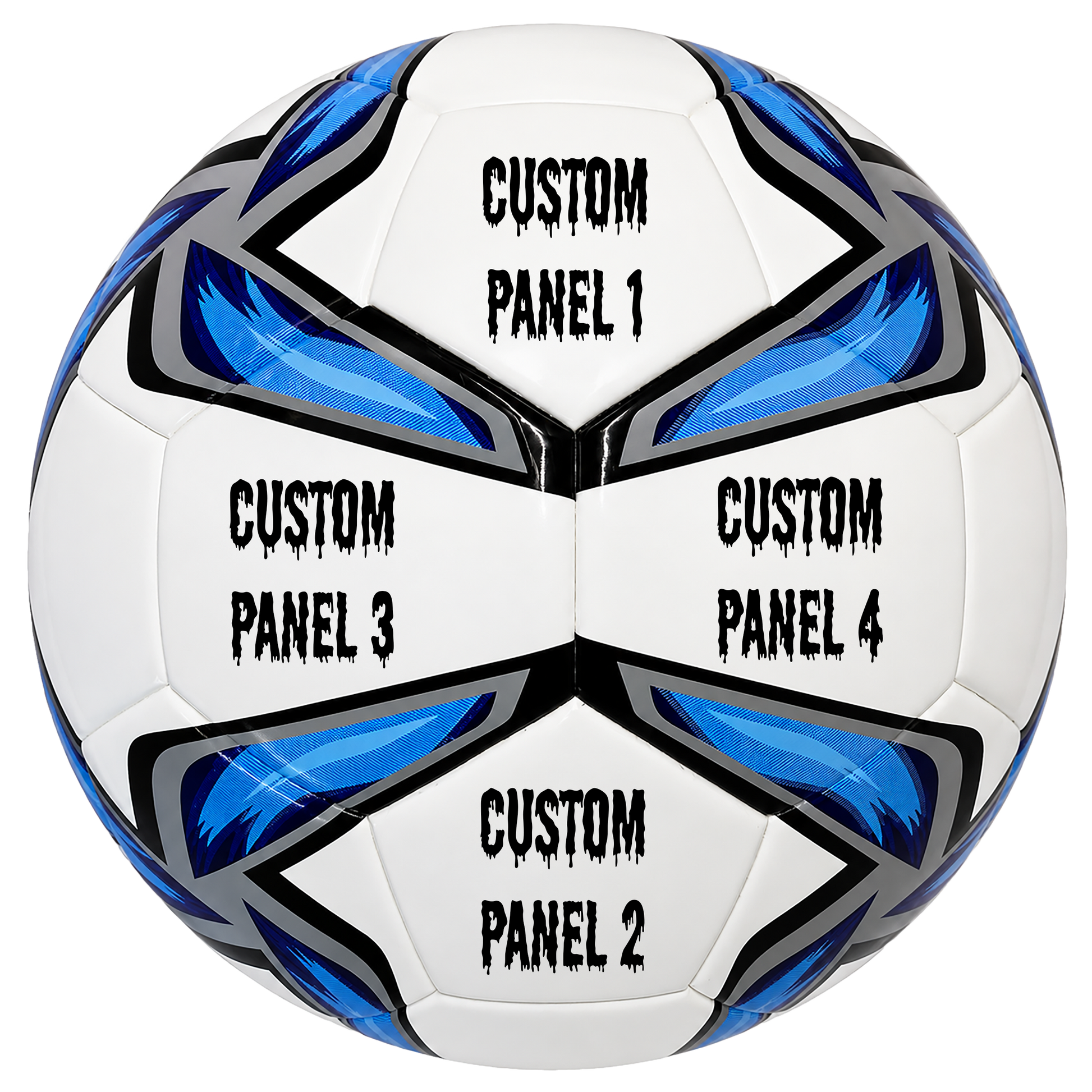 Personalized Customized Hammet Soccer Ball Drip Font