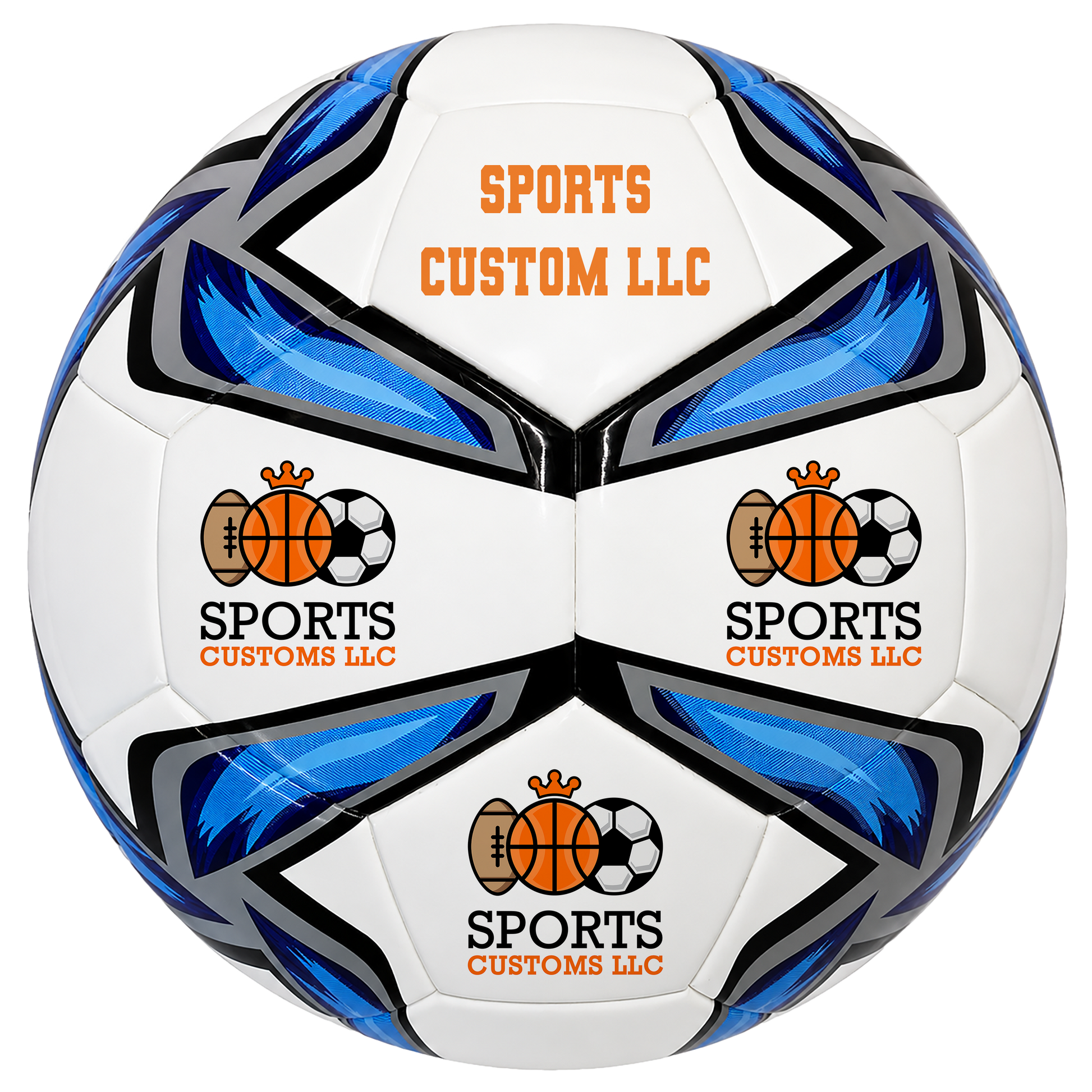 Personalized Hammet Soccer Ball featuring UV-printed custom logo and personalized text. Hammet soccer ball customized for business branding, corporate giveaways, team gifts, coach appreciation, promotional events, and unique personalized gifts.