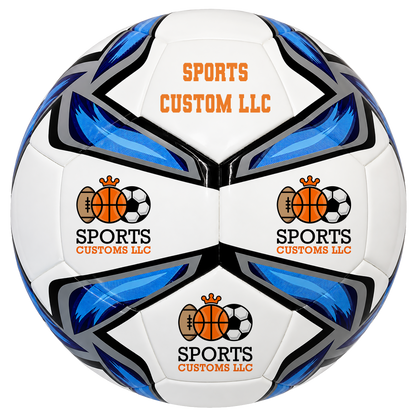 Personalized Hammet Soccer Ball featuring UV-printed custom logo and personalized text. Hammet soccer ball customized for business branding, corporate giveaways, team gifts, coach appreciation, promotional events, and unique personalized gifts.