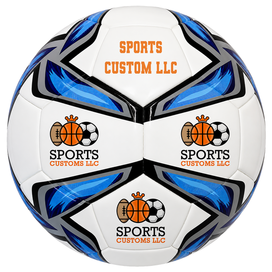 Personalized Hammet Soccer Ball featuring UV-printed custom logo and personalized text. Hammet soccer ball customized for business branding, corporate giveaways, team gifts, coach appreciation, promotional events, and unique personalized gifts.