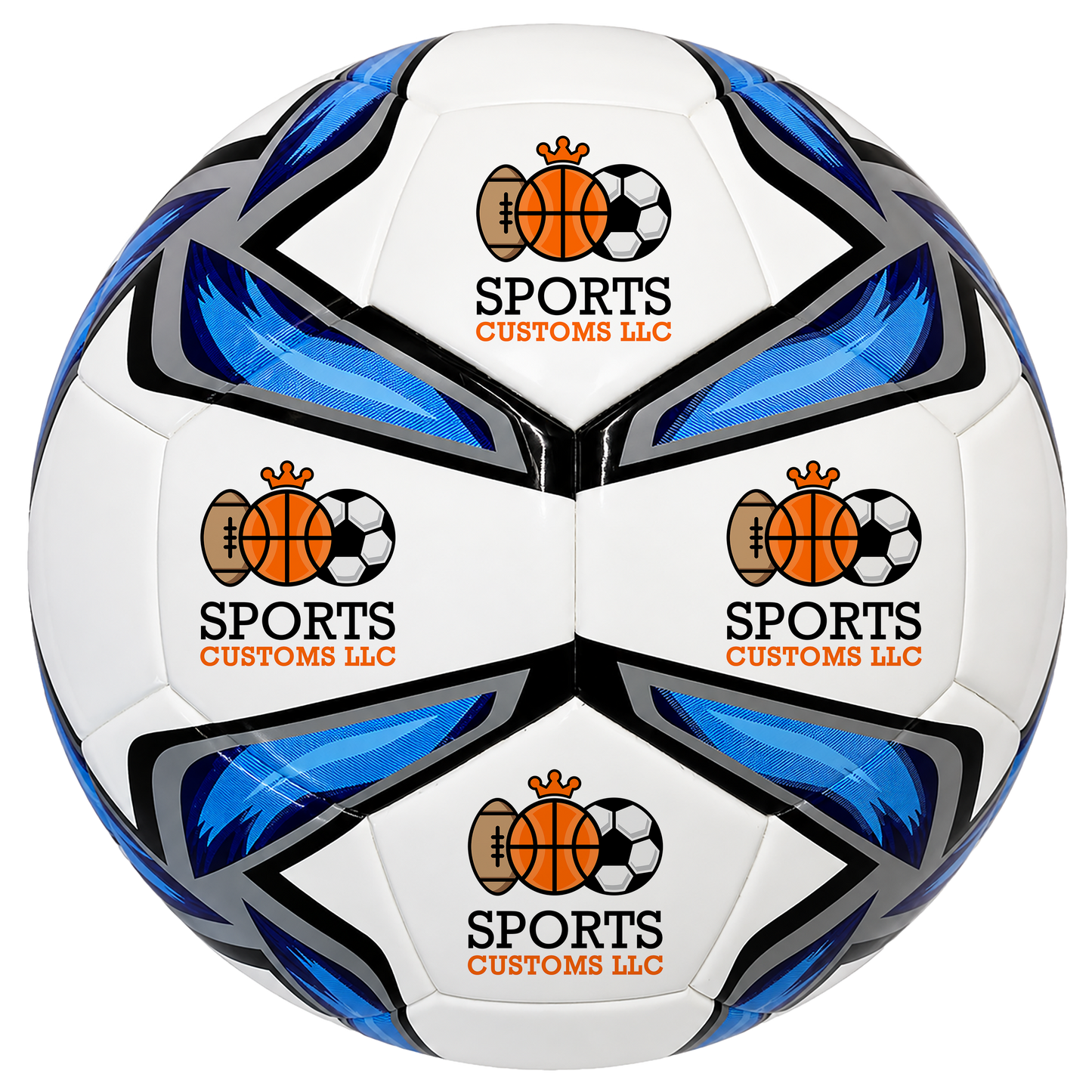Personalized Hammet Soccer Ball with UV-printed logo.