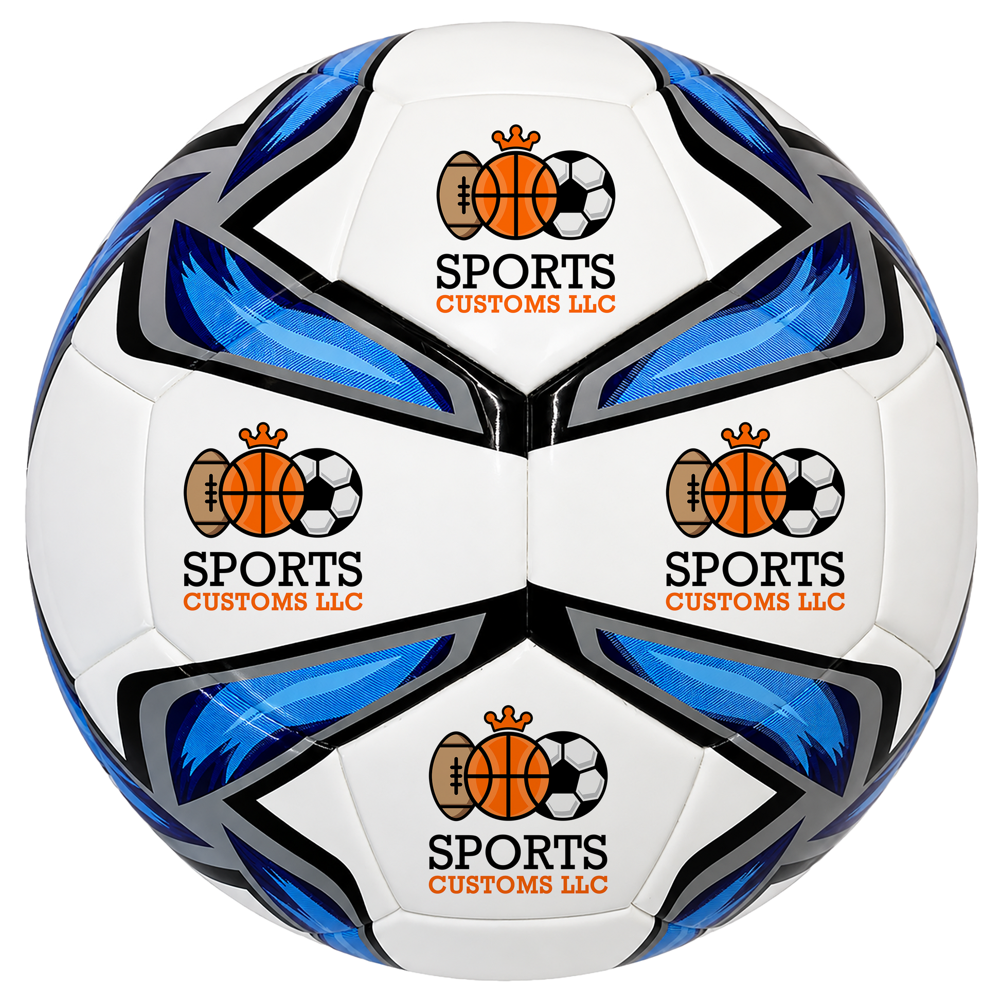 Personalized Hammet Soccer Ball with UV-printed logo.