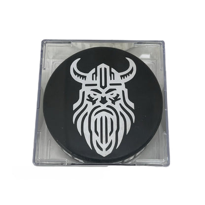 Hockey Puck with Custom Logo in Display Case