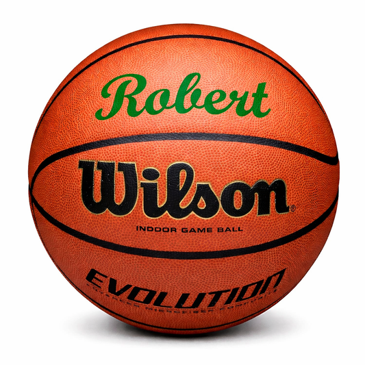 Customized Wilson Evolution Basketball Indoor Size 29.5", 28.5" or 27.5"