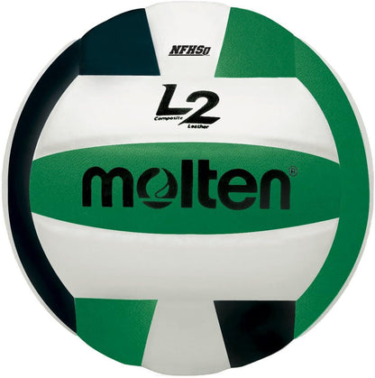 Molten L2 Volleyball Black and Green