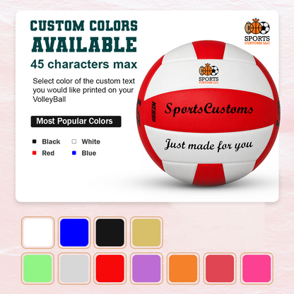 Customized Molten L2 Red and White Volleyball  with Multiple Custom Colors Available UV Print
