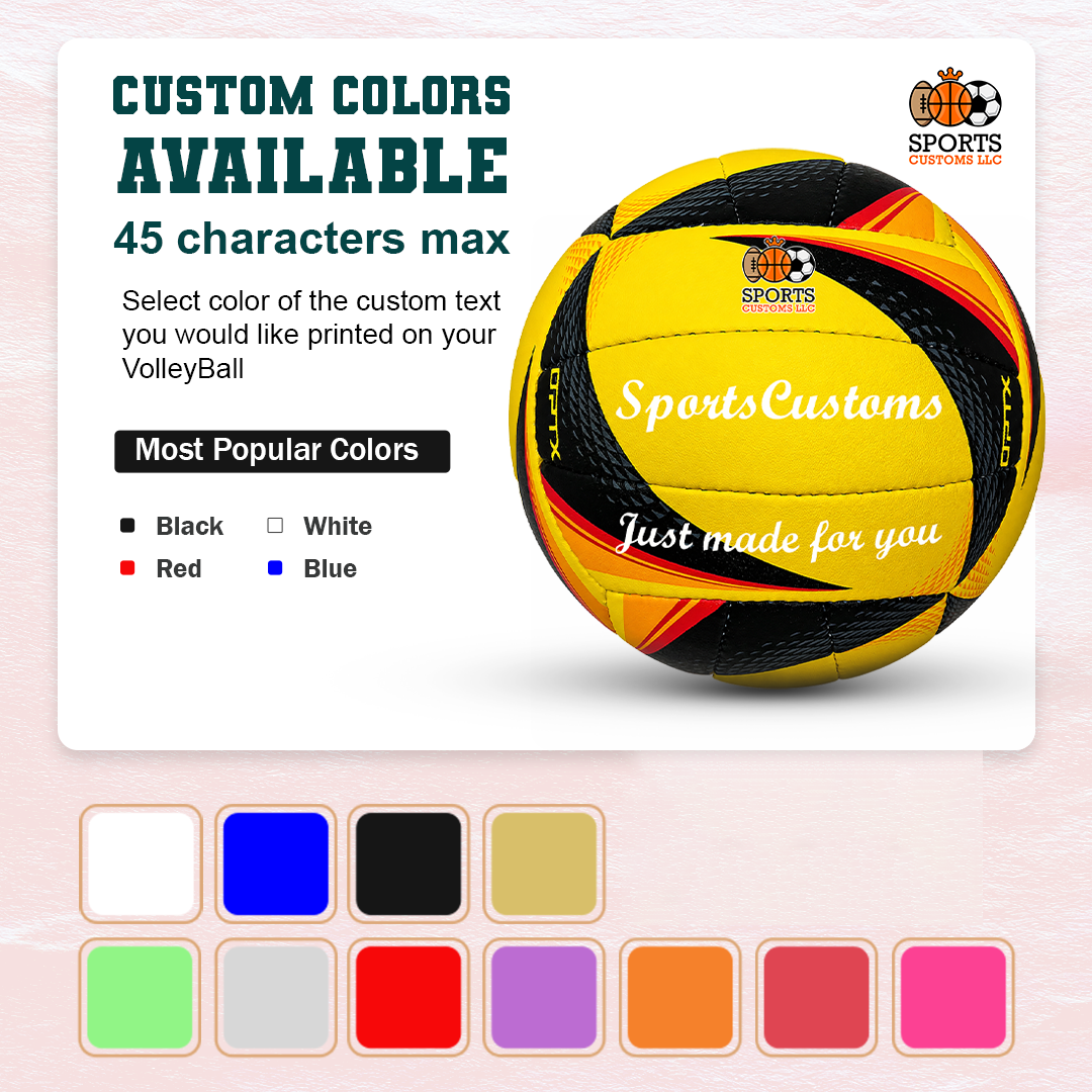 Customized Wilson NCAA OPTX Game Volleyball  with Multiple Custom Colors Available UV Print