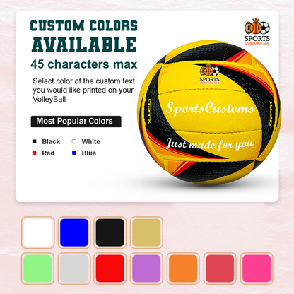 Customized Wilson NCAA OPTX Game Volleyball  with Multiple Custom Colors Available UV Print