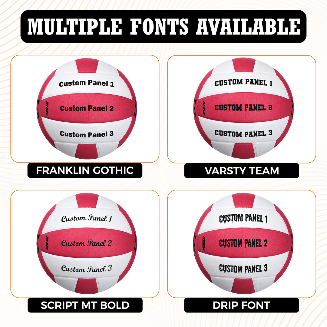 Customized Molten L2 Pink and White Volleyball  with Multiple Fonts Available UV Print Logo