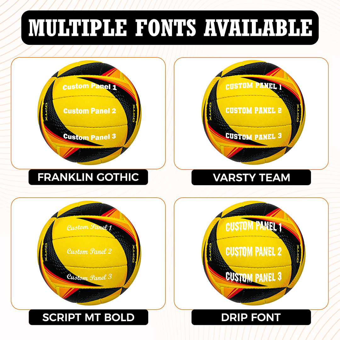 Customized Wilson NCAA OPTX Game Volleyball  with Multiple Fonts Available UV Print Logo