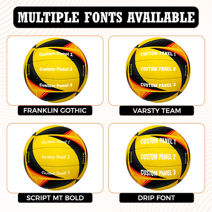 Customized Wilson NCAA OPTX Game Volleyball  with Multiple Fonts Available UV Print Logo