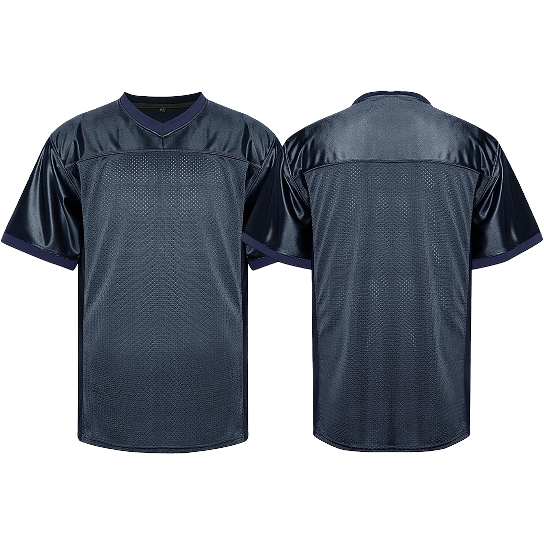 Navy Football Jersey Blank Mesh