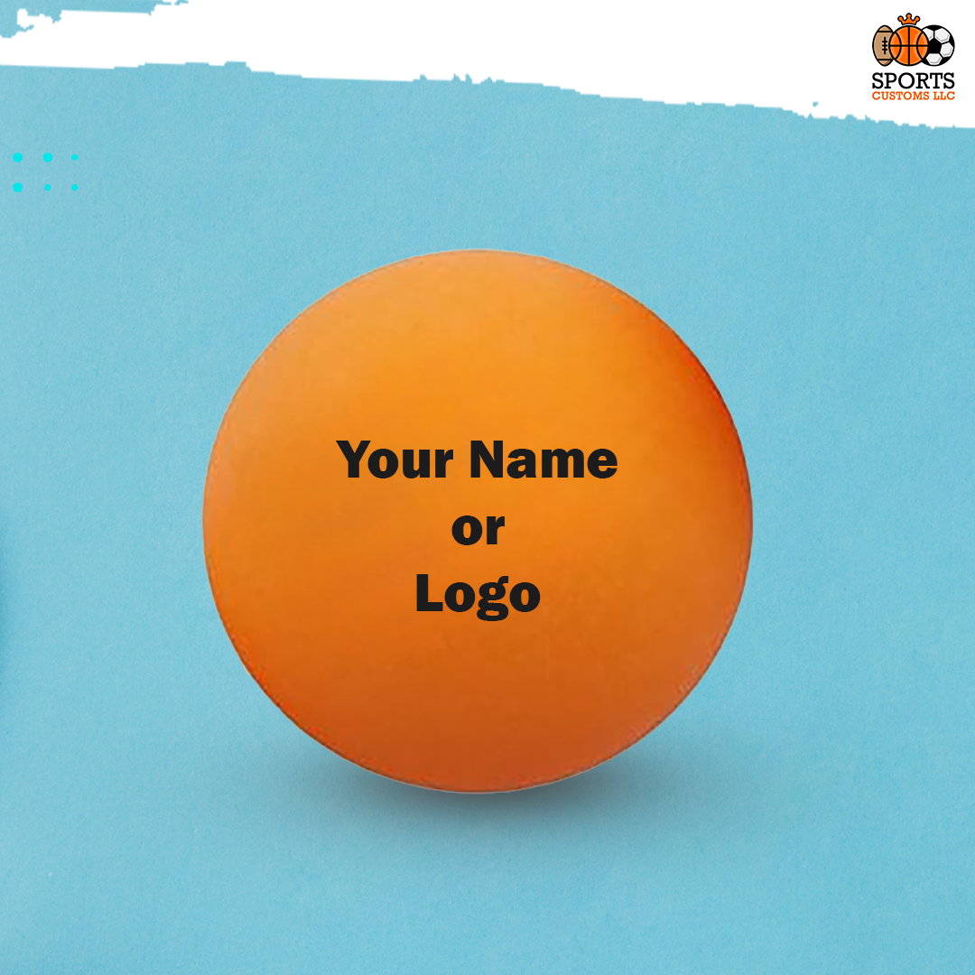 Customized Orange Ping Pong Balls Personalized with Your Name or Logo