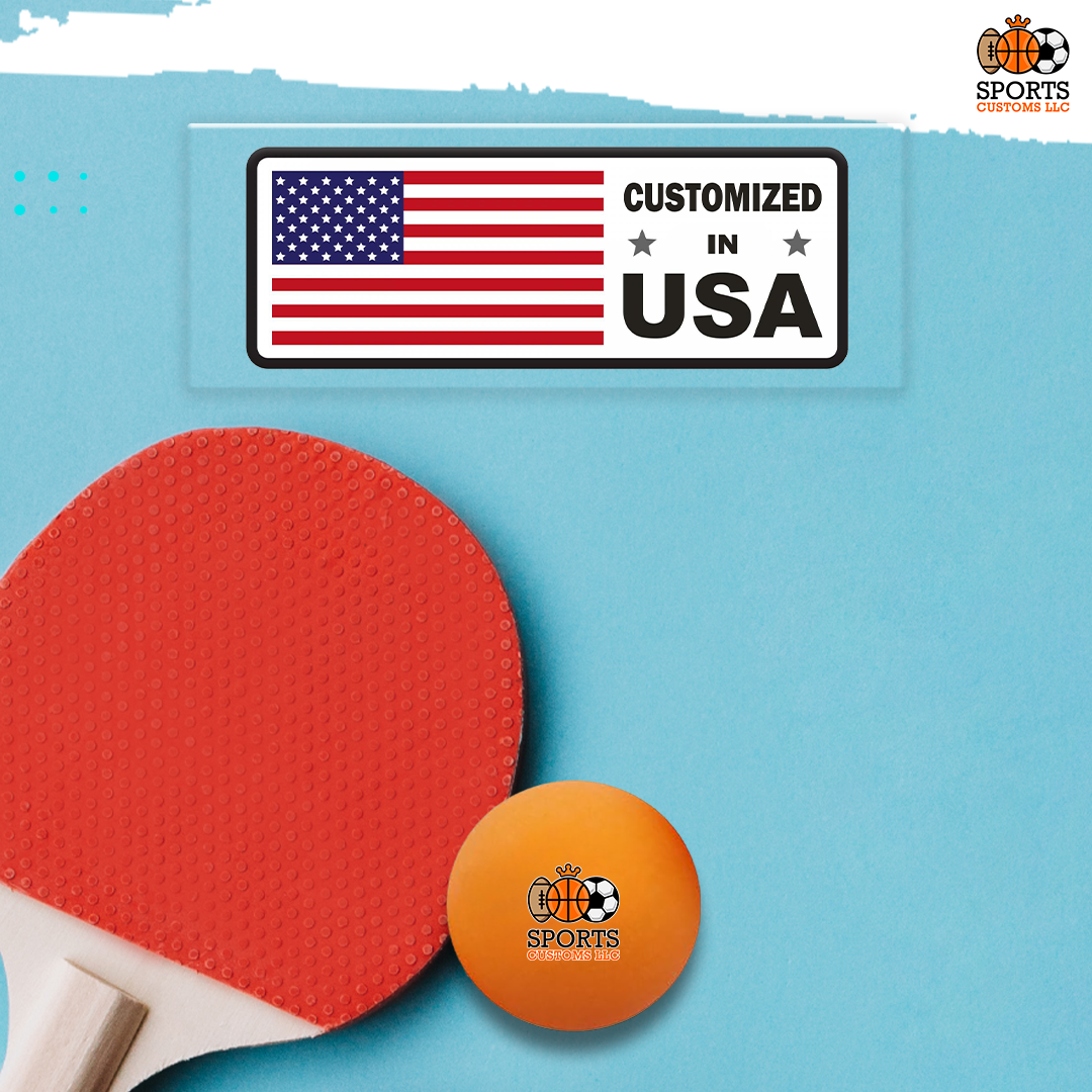 Customized Orange Ping Pong Balls Customized in USA