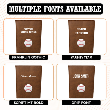 Personalized baseball gift cover with custom name and baseball design with Multiple Fonts Available