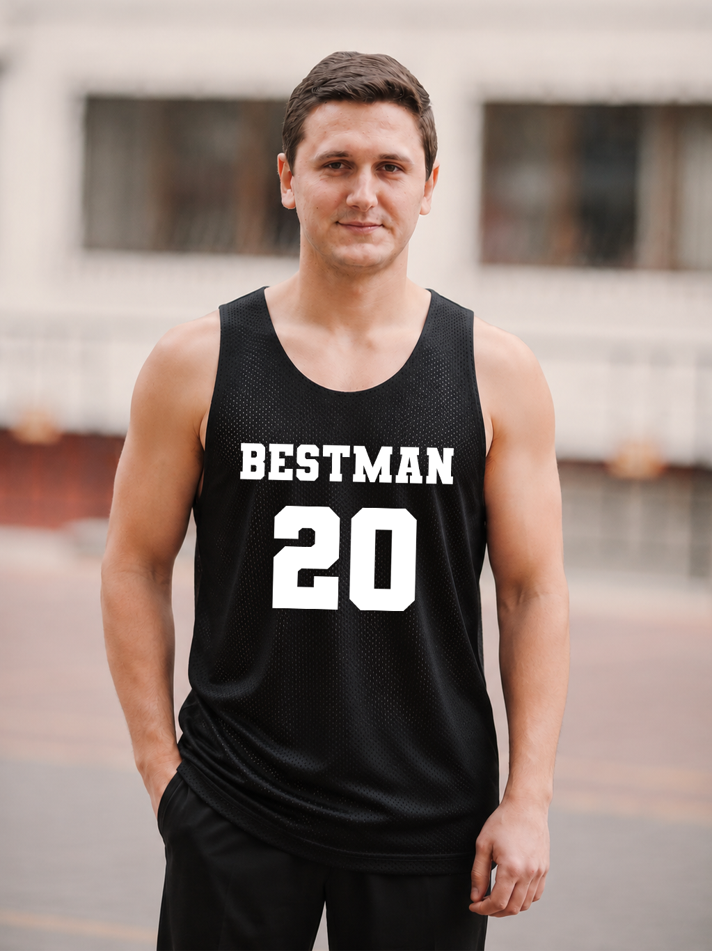Customized Black Jersey Best man Customized Number Best Man Outfit