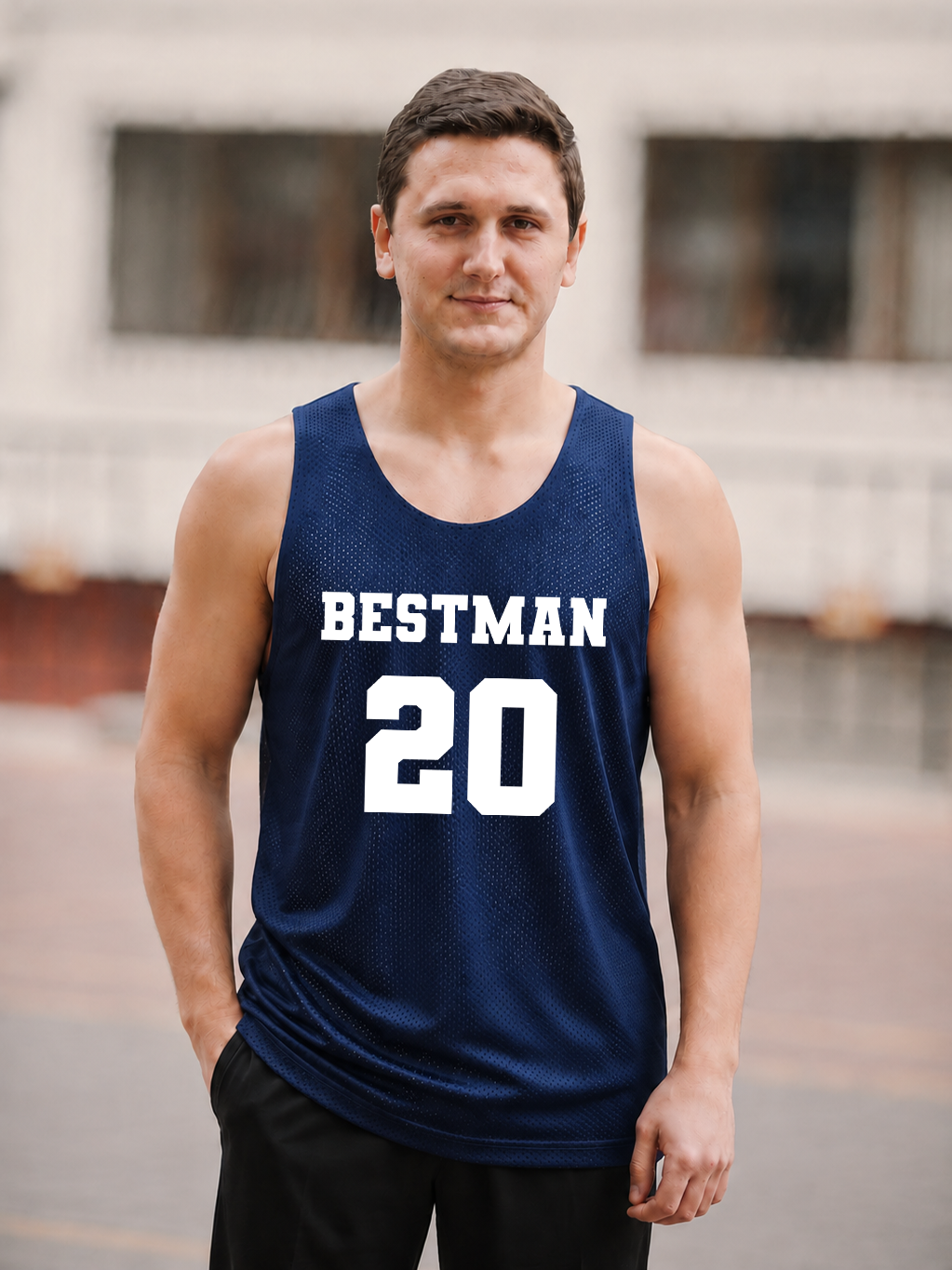 Customized Navy Blue Jersey Best man Customized Number Best Man Outfit