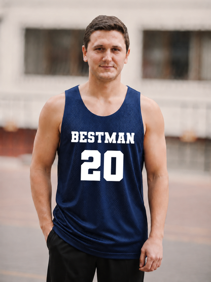Customized Navy Blue Jersey Best man Customized Number Best Man Outfit