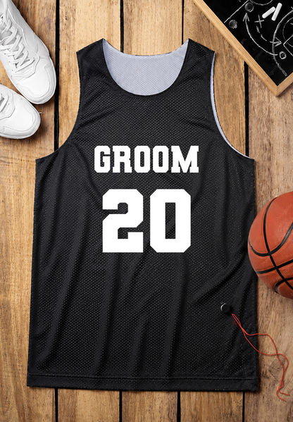 Personalized Black Jersey Groom Customized Number Just made for you