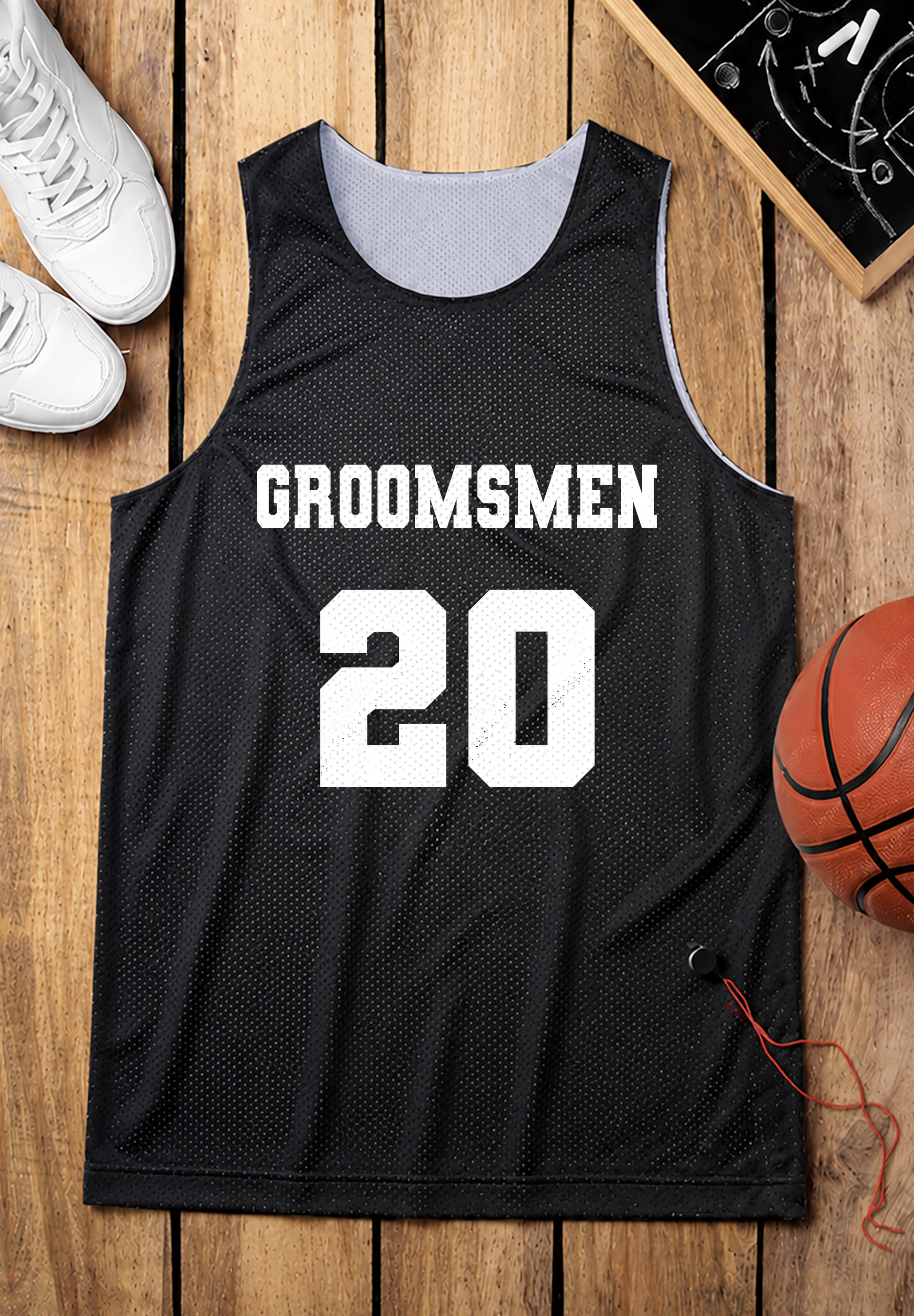 Personalized Black Jersey Groomsmen Customized Number Just made for you