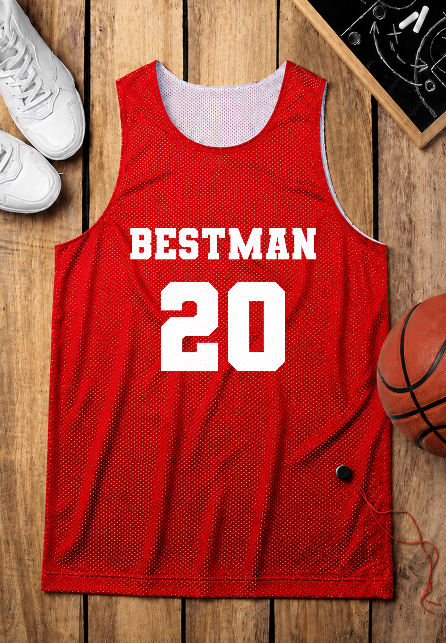 Personalized Red Jersey Best man Customized Number Just made for you