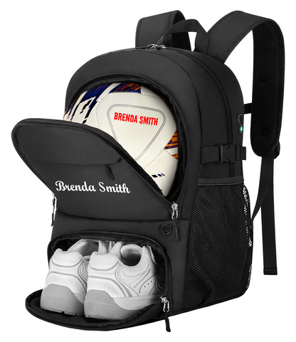 PersonalizedSoccerBallBackpackD A