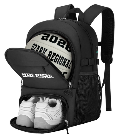 Volleyball Black Backpack Perfect Gift for Volleyball Players A