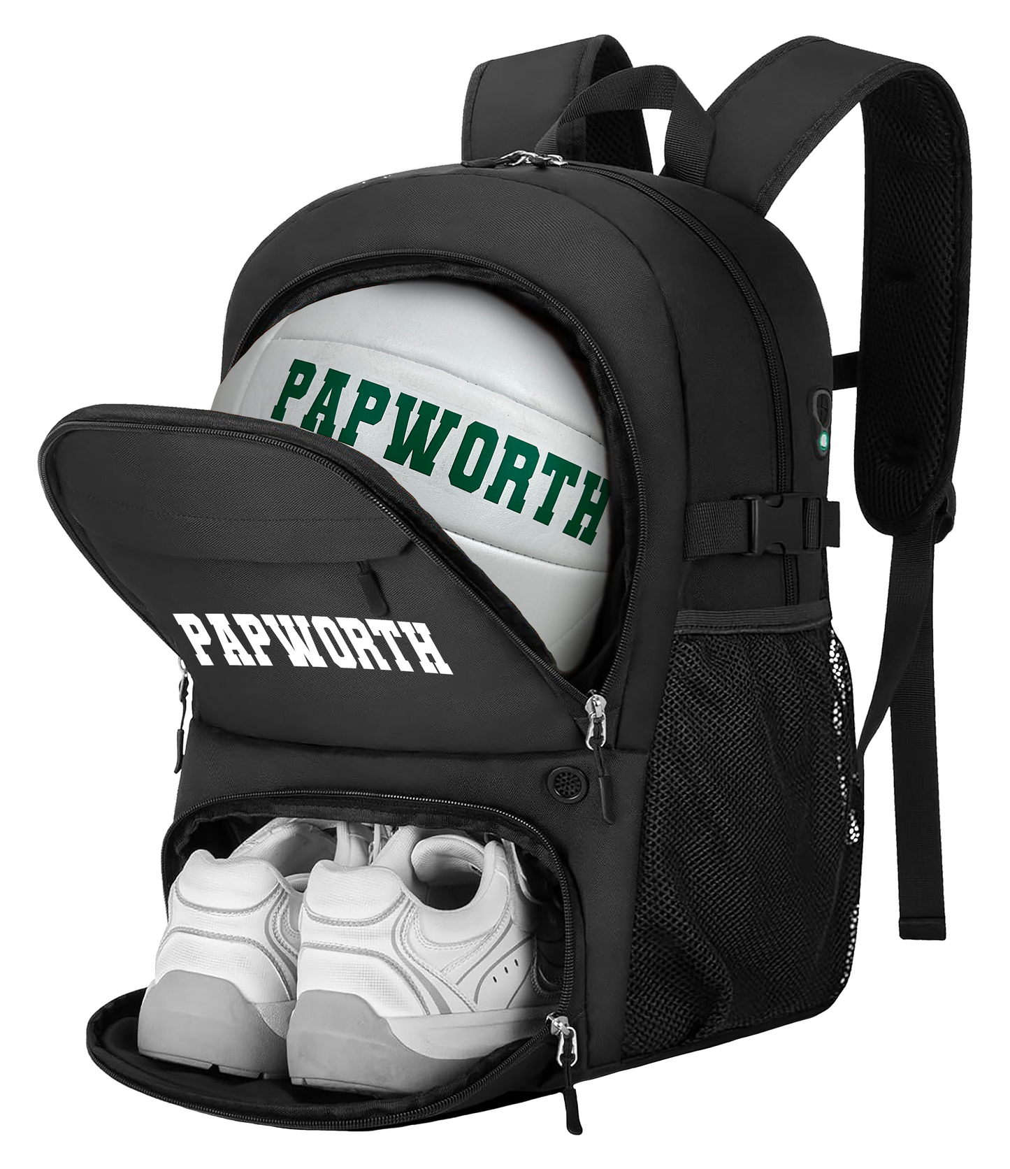 Customized Volleyball Black Backpack