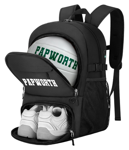 Customized Volleyball Black Backpack