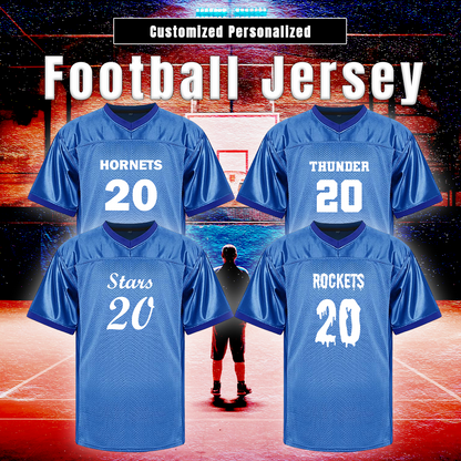 Customized Football Blue Jersey Benefits