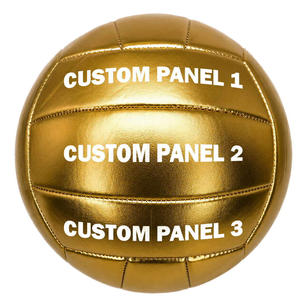 Customized Gold Volleyball Official Franklin Gothic Font with UV Print
