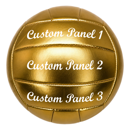 Customized Gold Volleyball Official Script MT Bold Font with UV Print
