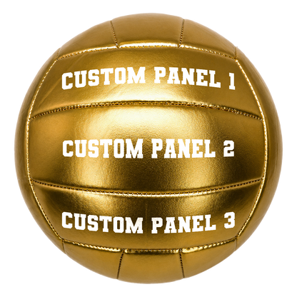 Customized Gold Volleyball Official Varsity Team Font with UV Print
