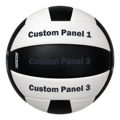 Customized Molten L2 Black and White Volleyball Franklin Gothic Font with UV Print