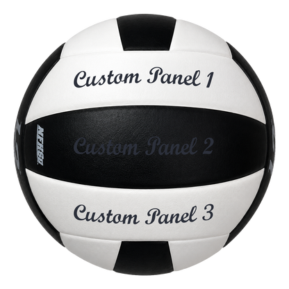 Customized Molten L2 Black and White Volleyball Script MT Bold Font with UV Print
