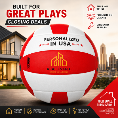 Customized Molten L2 Red and White Volleyball  with 3 panels available UV Print Logo Personalized in USA