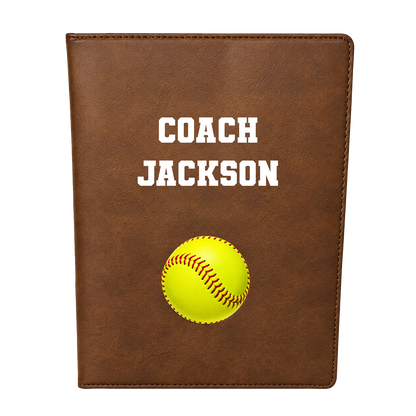 Personalized Softball gift cover with custom name and Softball design with Varsity Team