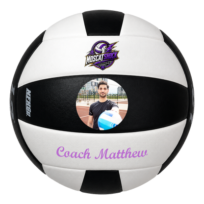 Customized Molten L2 Black and White Volleyball  with 3 panels available UV Print Logo Perfect Gift for Players or Coach